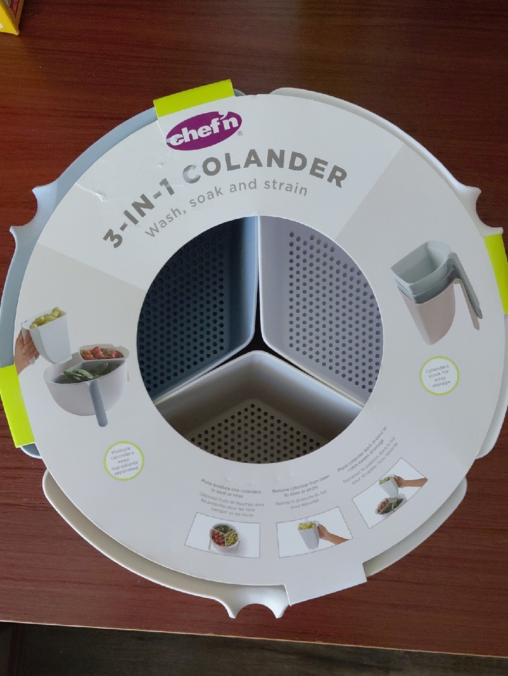 3-in-1 Colander - Gray